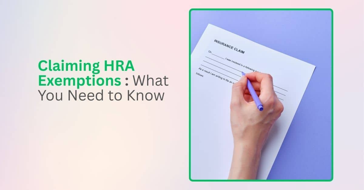 Claiming HRA Exemptions